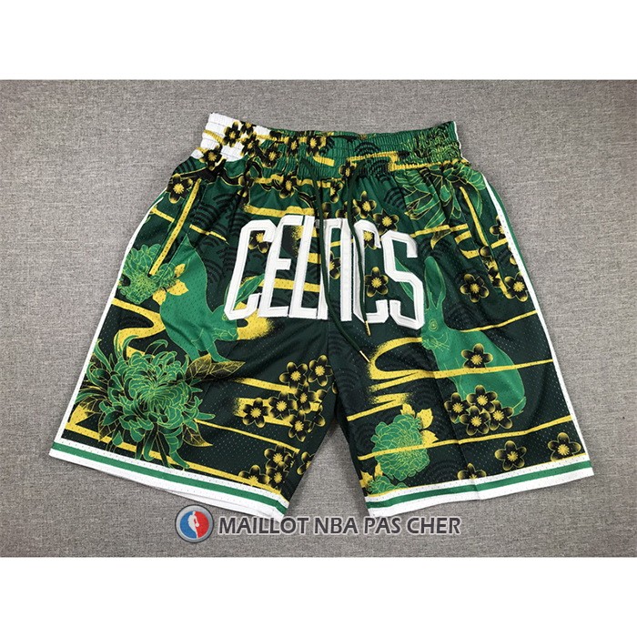 Short Boston Celtics Lunar New Year Mitchell & Ness Just Don Vert